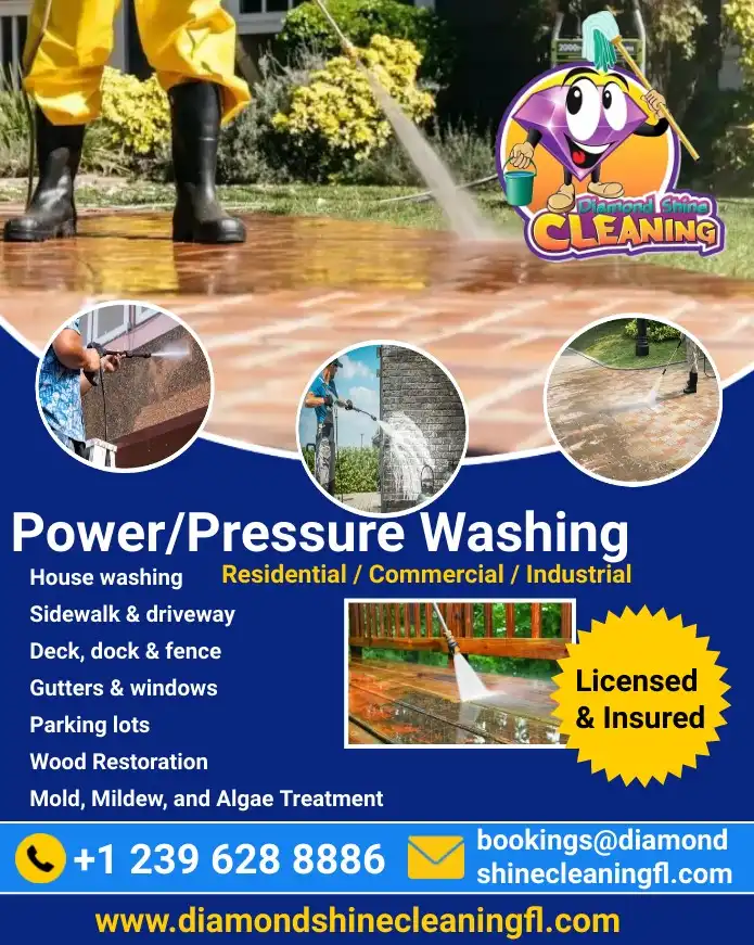 Power/Pressure Washing Naples, Fort Myers Beach | Rough Cleaning Services Diamond Shine Cleaning Enterprises LLC